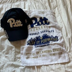 Russell Athletic Pitt Black and Gold Embroidered Cap